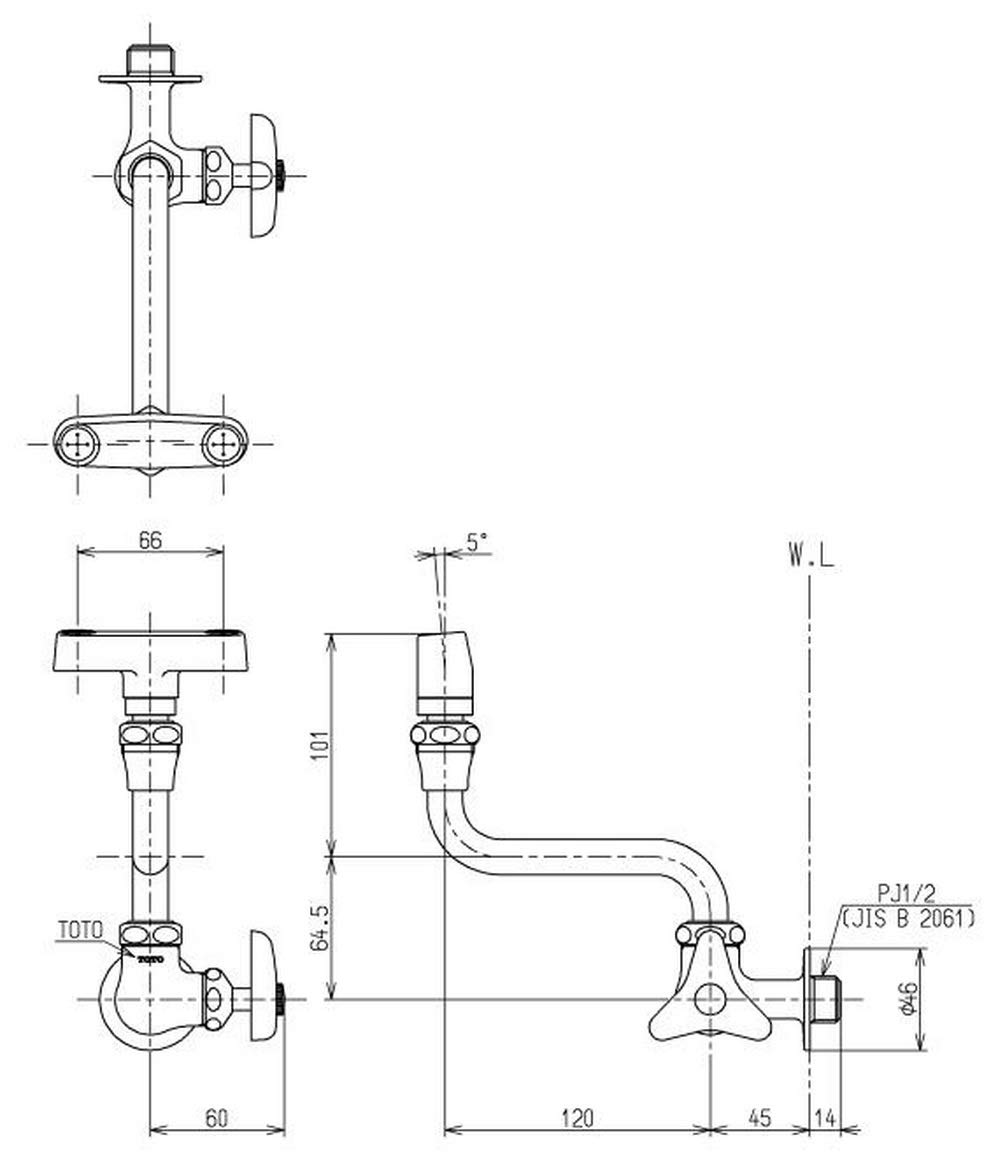 TK308APRA 元止め水栓 シルバー 楽天市場】TOTO 元止め式浄水器専用自在水栓+浄水器セット
